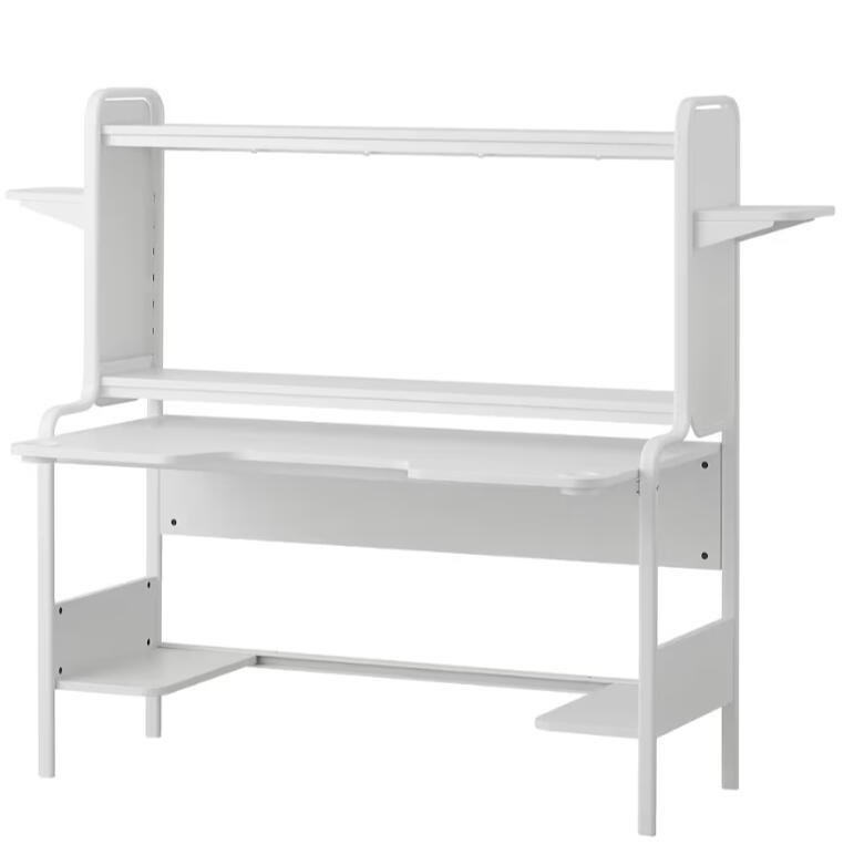 white ikea gaming desk